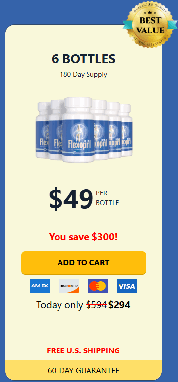 Buy Flexopril Ultra 6 Bottle